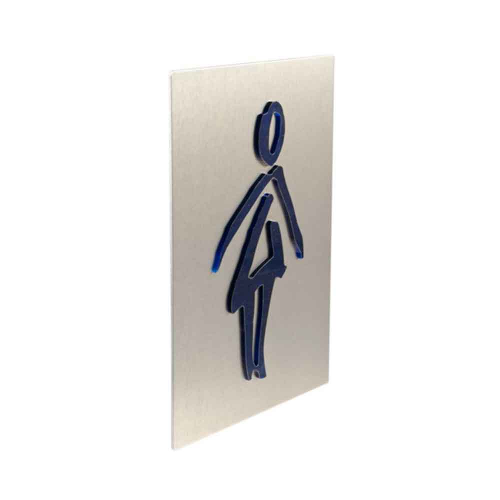 Viva Türschild - mit Piktogramm - Toilettenschild - aus Acrylglas