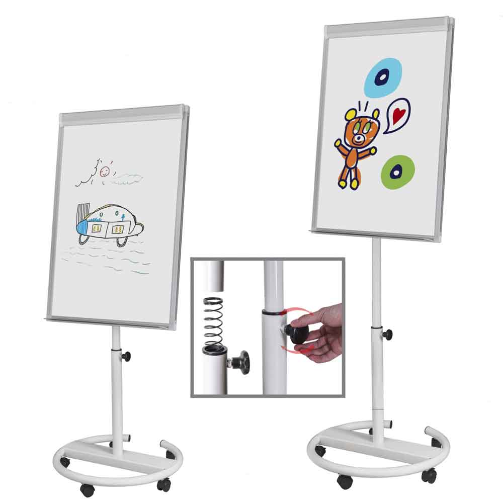 Flipchart "economy mobil" auf Rollen - magnethaftend und beschreibbar Flipchart "economy mobil" auf Rollen - magnethaftend und beschreibbar