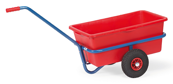 Handwagen mit Kunststoffmulde - Luft-Bereifung - in 2 Größen - Tragkraft 200 kg