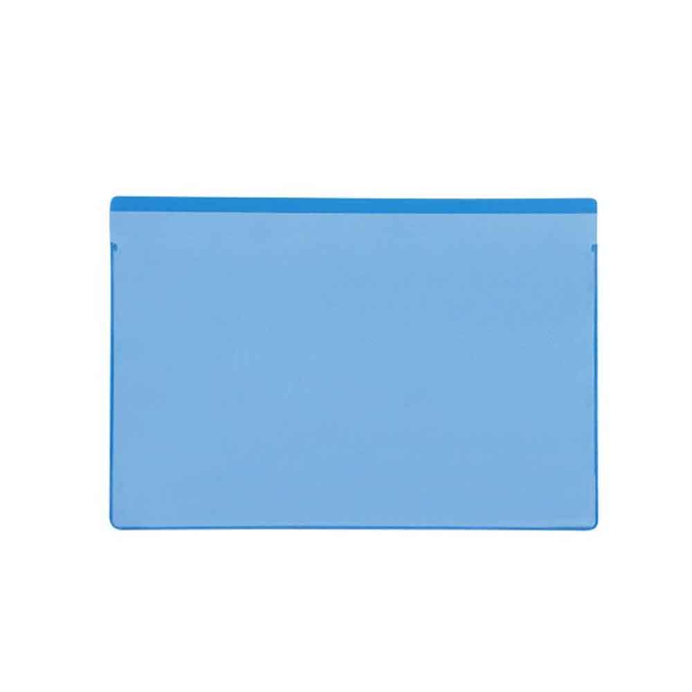 Magnetische Etikettentaschen - 2 Magnetstreifen - 120 x 80 mm DIN A7 - 4 Farben