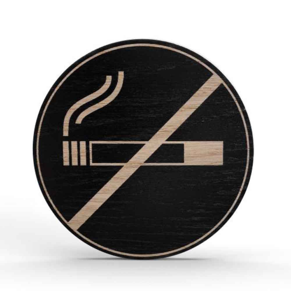 Tello Wood Türschild rund - stilvolles Türschild aus Holz - verschiedene Symbole in Schwarz Tello Wood Türschild rund - stilvolles Türschild aus Holz - verschiedene Symbole in Schwarz
