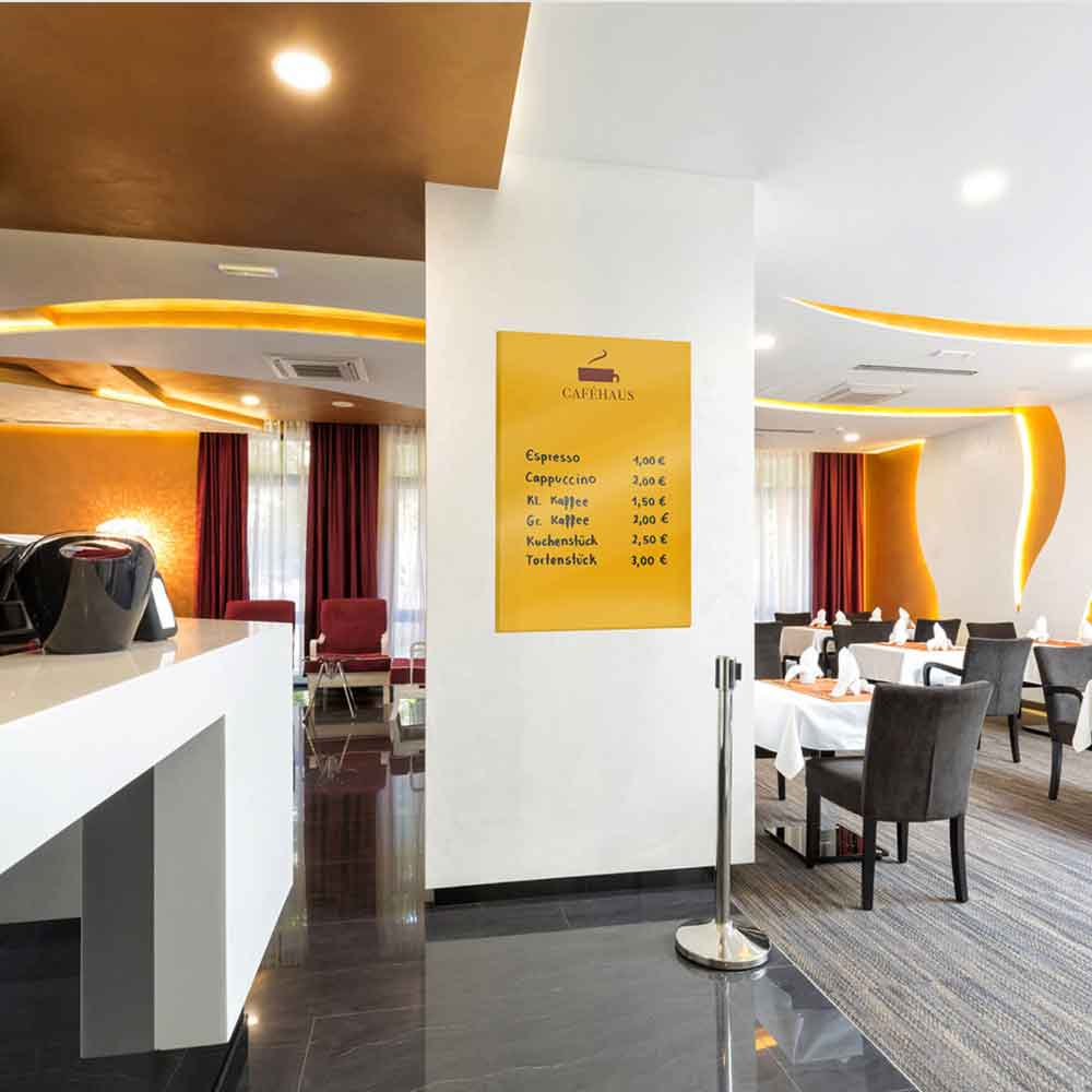 Glasboard rahmenlos - magnethaftend