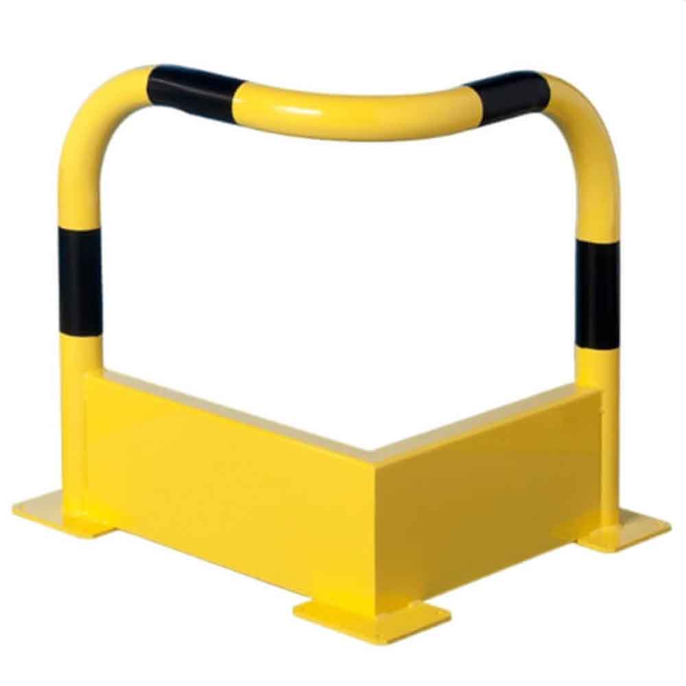 Rammschutzbügel Eckform mit Unterfahrschutz - zum Aufdübeln Rammschutzbügel Eckform mit Unterfahrschutz - zum Aufdübeln