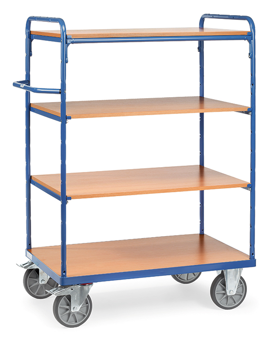 Etagenwagen in 4 Ausführungen - Baukasten-System - 4 Ladeflächen - Tragkraft 500 bzw. 600 kg