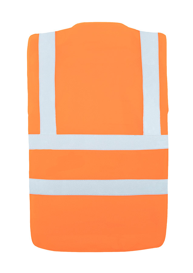 Korntex® Warweste Comfort-Fit „Minden“ - Vier Reflexstreifen - Signal-Orange - XL