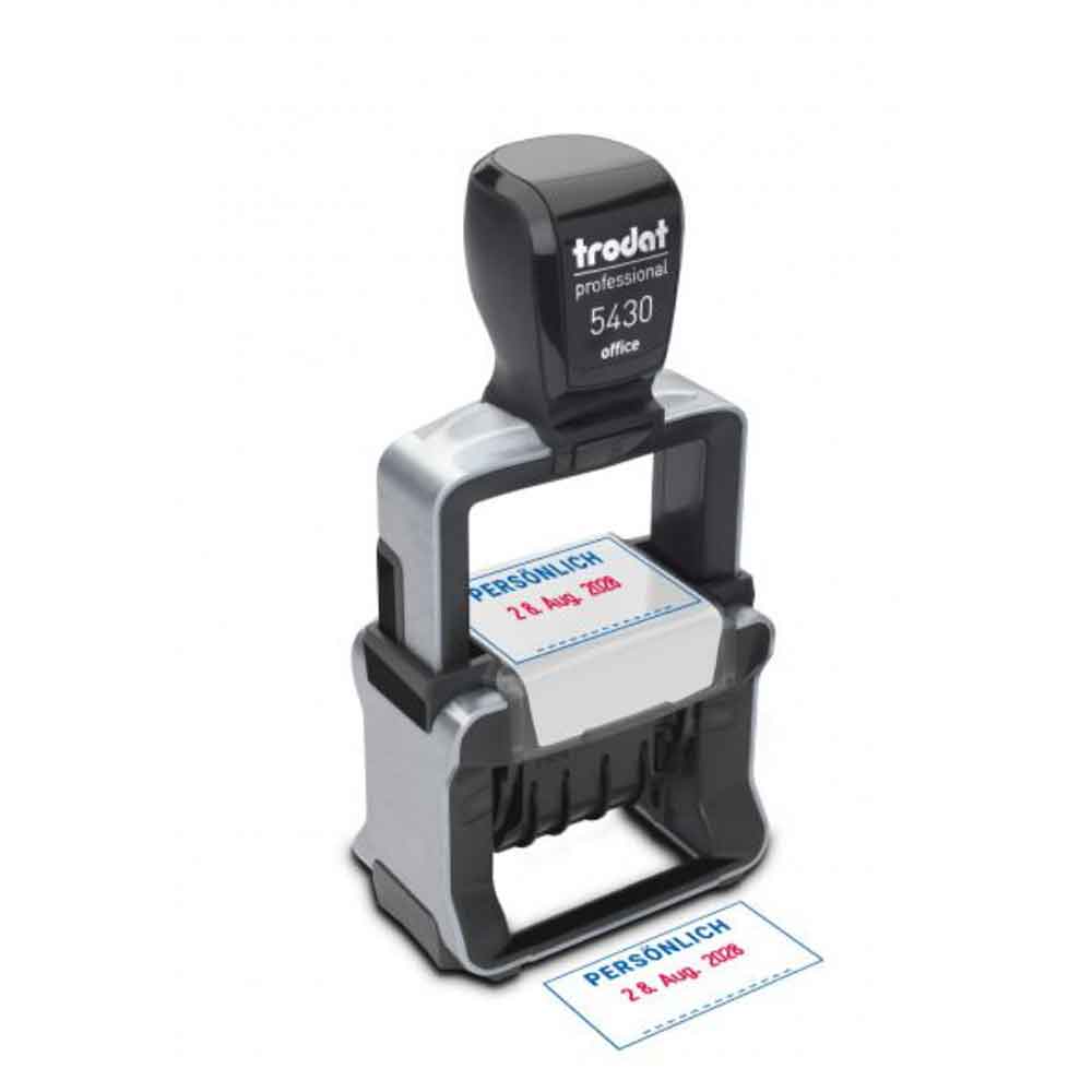Trodat Professional 4.0 5430E - Datumstempel mit Standardtexten