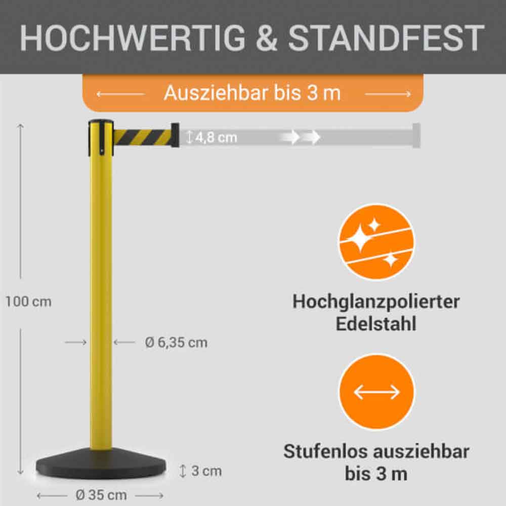 Gurtpfosten 2er Sparset - aus hochwertigem Metall - in 7 Ausführungen