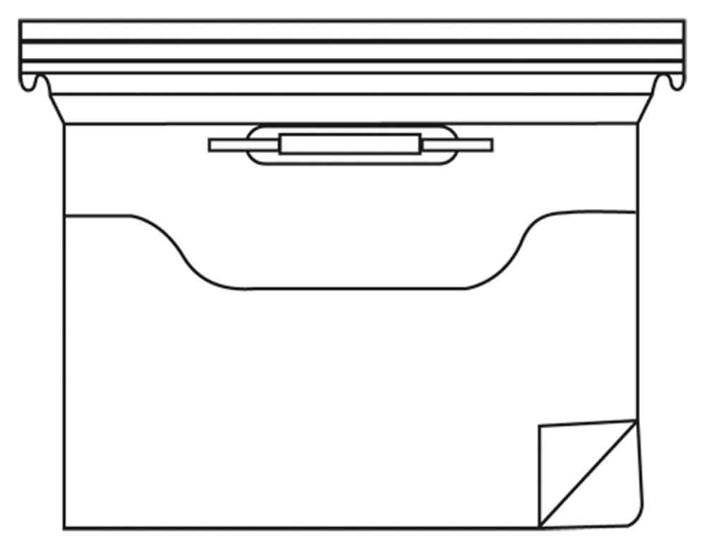 Organisationstasche - VISIMAP - Bogenschnitt-Tasche - Heftzunge