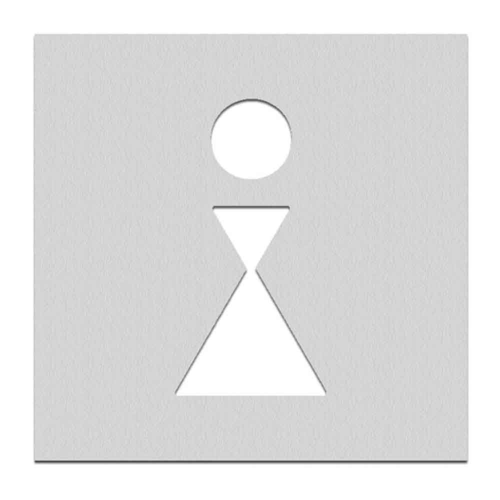 PHOS Türschild aus Edelstahl - verschiedene Symbole - selbstklebend PHOS Türschild aus Edelstahl - verschiedene Symbole - selbstklebend