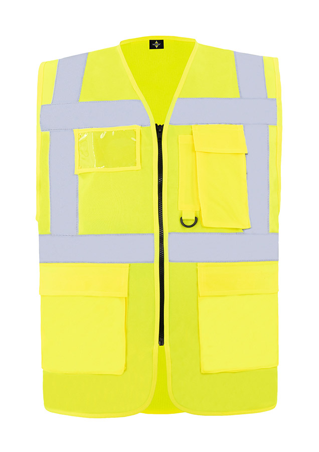 Korntex® Comfort Warnweste „Hamburg“ - Multifunktional - Weiß - M