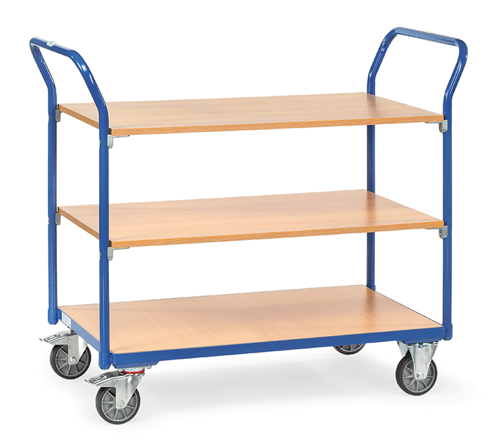 1802_fetra_tischwagen-818f4b Tischwagen in 2 Ausführungen - Baukastensystem - 3 Ladeflächen - Tragkraft 200 kg