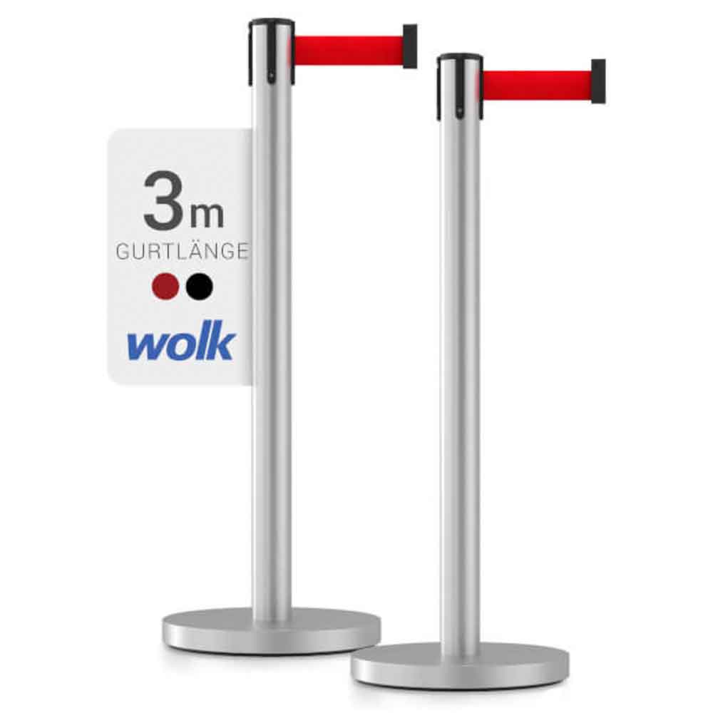 Gurtpfosten Sparset - Edelstahl gebürstet - in 3 Ausführungen