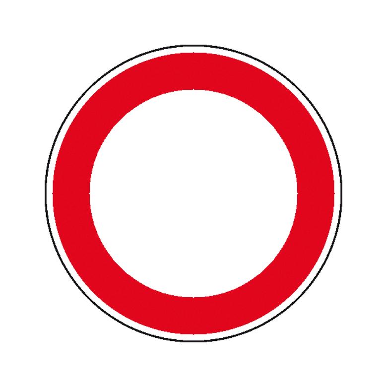 Verkehrszeichen - StVO - Verbot für Fahrzeuge aller Art - 2 Größen