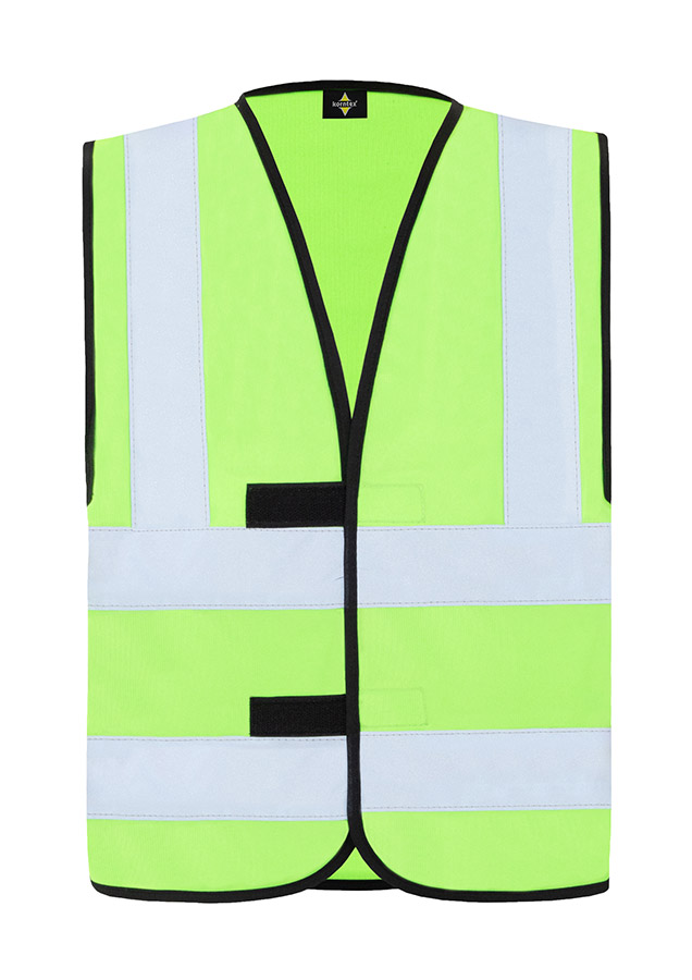 Korntex® Warnweste „Hannover“ - Vier Reflexstreifen - Signal-Gelb - M