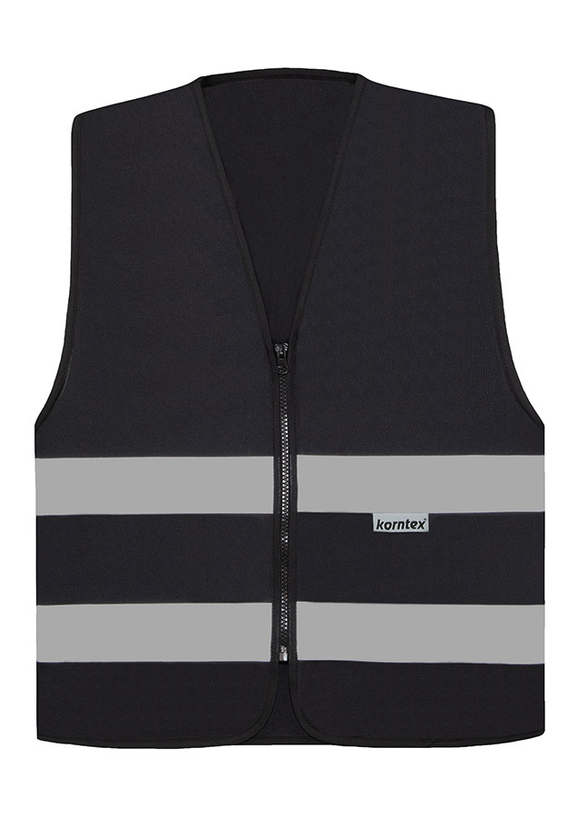 Korntex® Warnweste mit Reißverschluss „Cologne“ - Grün - XL