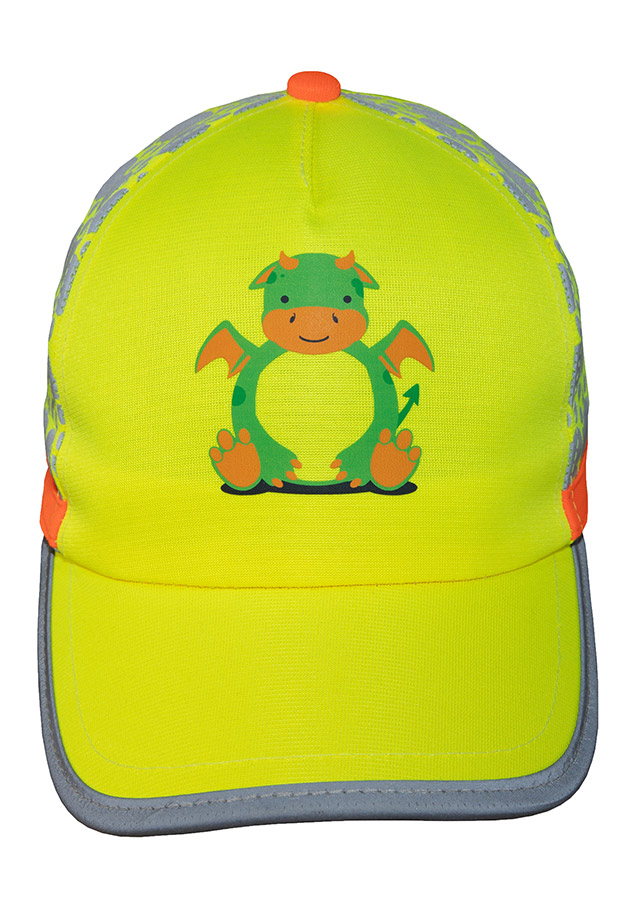 Korntex® Cap für Kinder "Funtastic Wildlife" - Gelb/Einhorn - Onesize