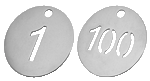 Edelstahlmarken Set Zahlen von 1-100