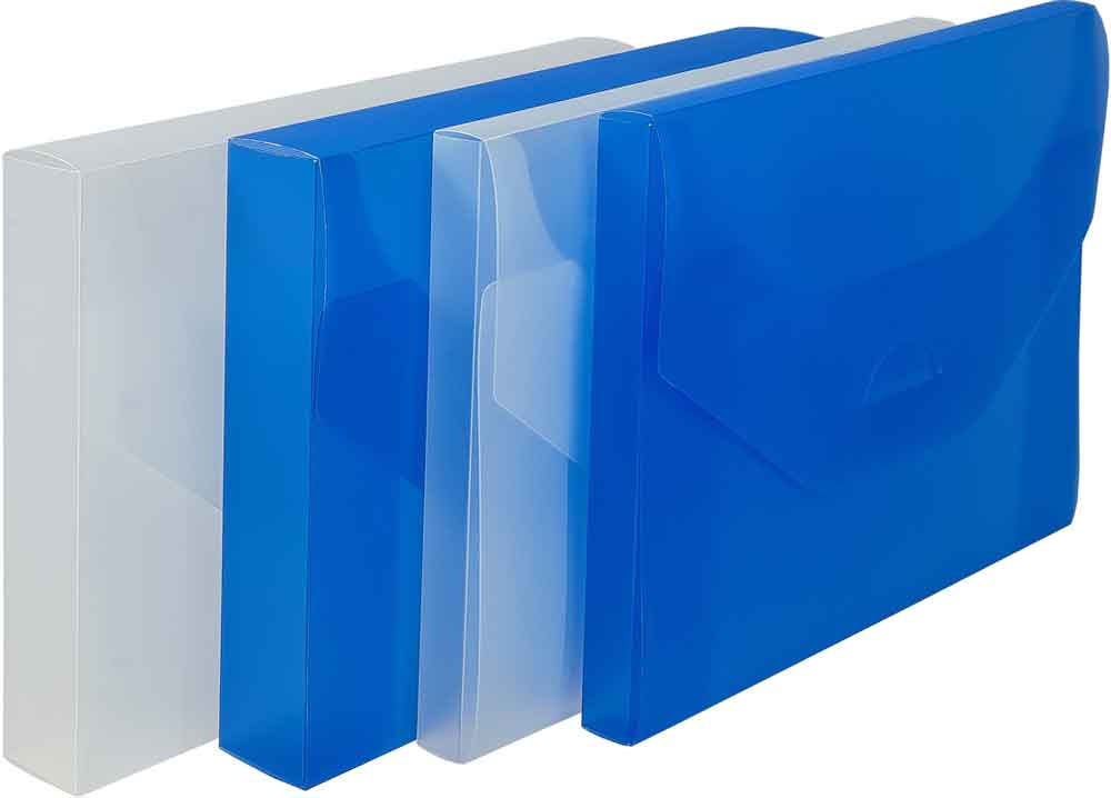Sammel- und Präsentationsbox - DIN A4 - Steckverschluss - 2 Füllhöhen