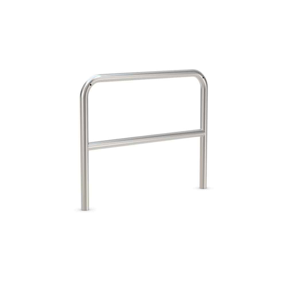 Fahrrad-Anlehnbügel 9200 - mit Knierohr - aus Stahl oder Edelstahl - zum Einbetonieren