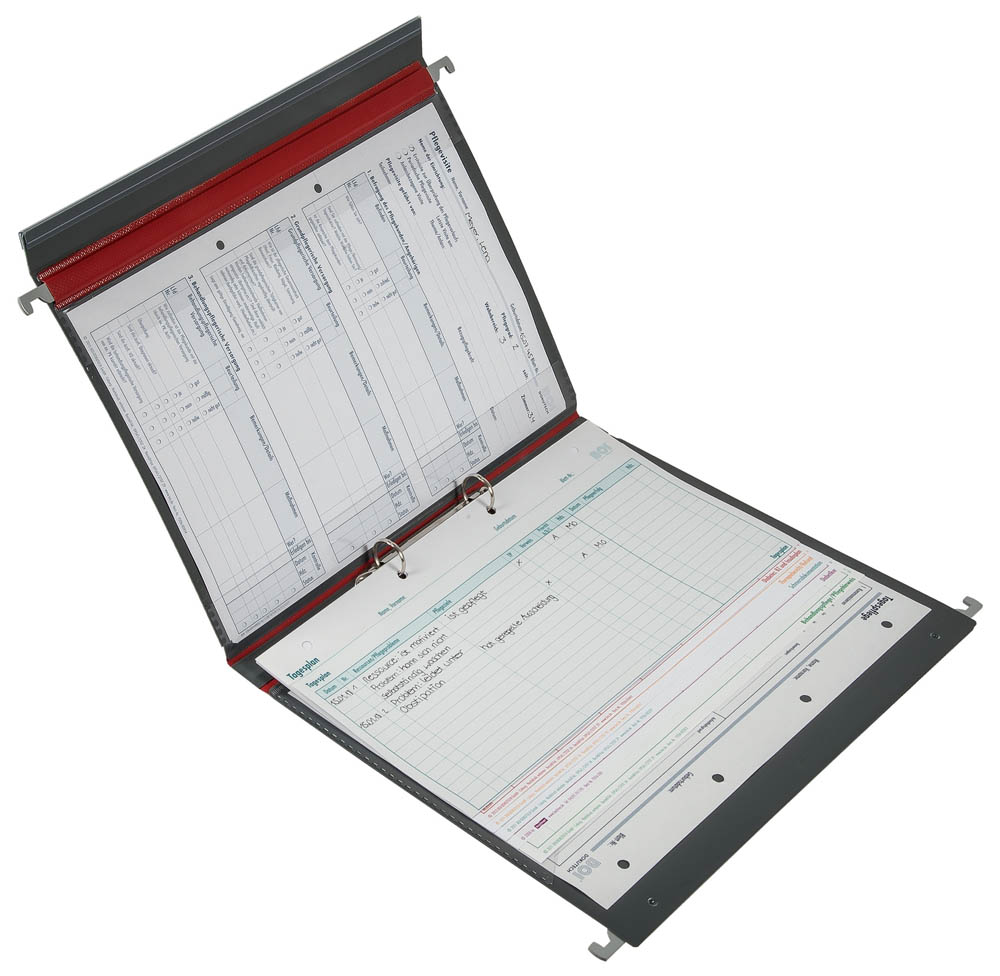 BOI Pflegemappe stationär - 2- oder 4-Ringmechanik - in 3 Farben