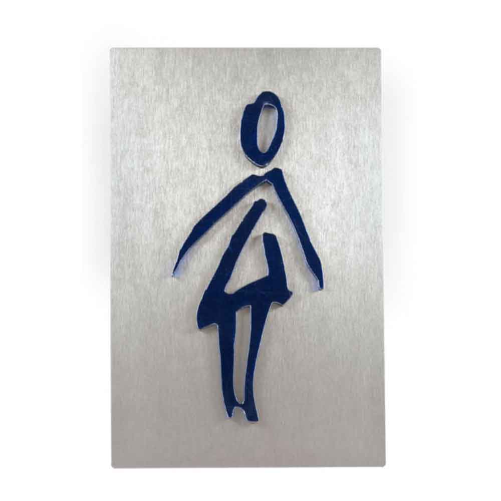 Viva Türschild - mit Piktogramm - Toilettenschild - aus Acrylglas