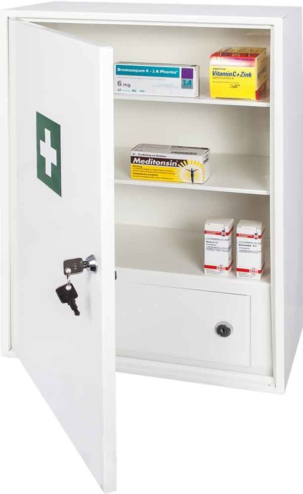 21-50-186-0-00-03-002-medikamentenschrank-mit-zwei-einlegeboeden-weiss-72b717 Medikamenten- und Sanitätsschrank in zwei Größen