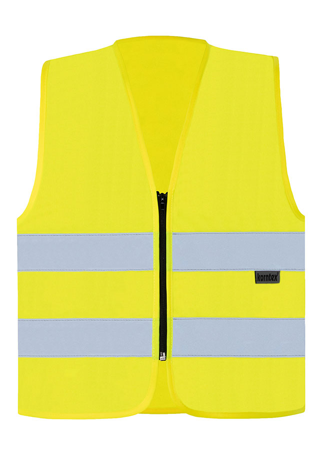 Korntex® Warnweste mit Reißverschluss „Cologne“ - Grün - XL
