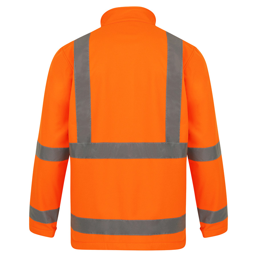 Korntex® Hi-Vis Softshelljacke „Turku“ - Signal-Orange - 3XL