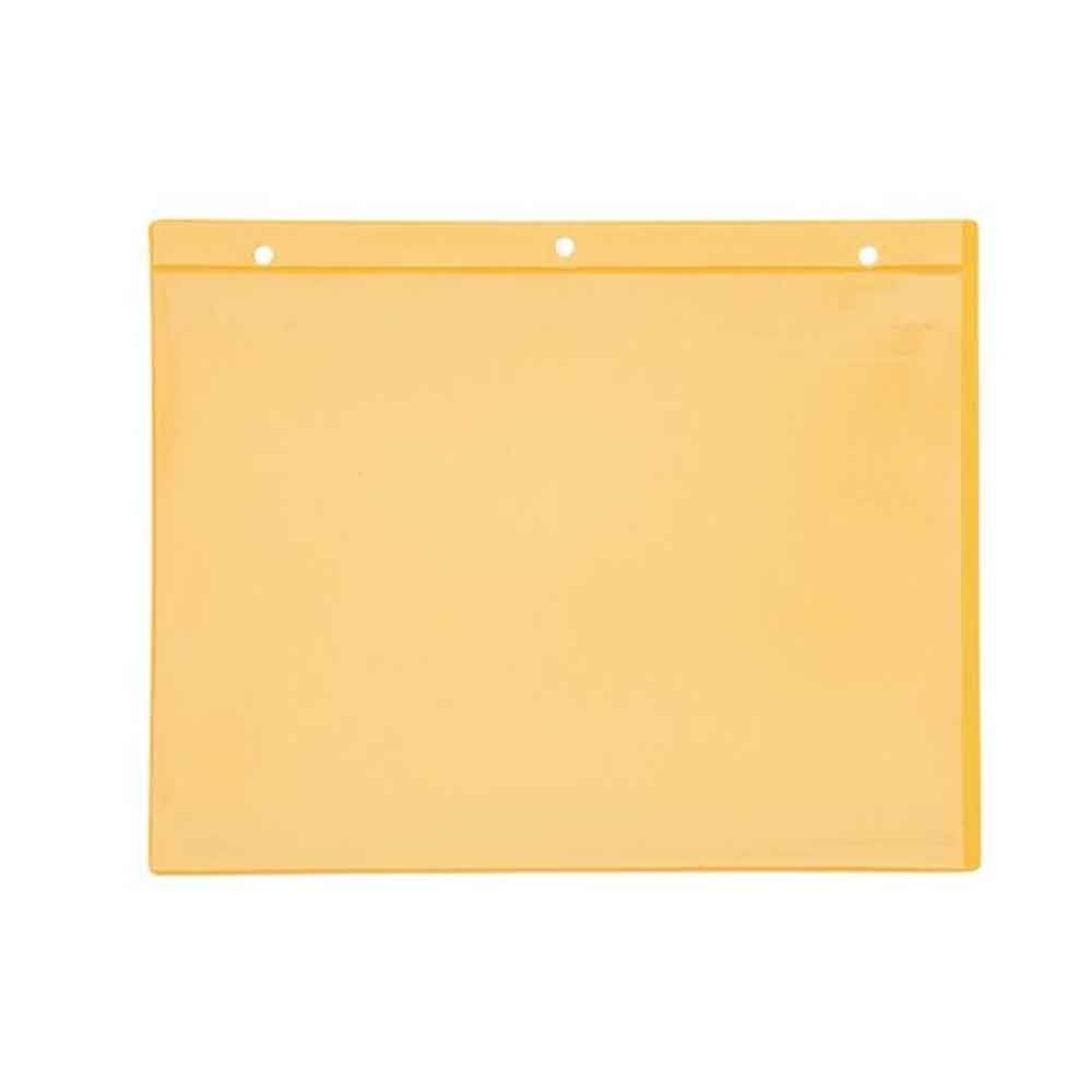 31-80-527-1-00-02-077-kennzeichnungstaschen-aufhaengelochung-din-a4quer-gelb-770d3a Kennzeichnungstaschen mit Aufhänge-Lochung - DIN A4 quer - Schmalseite offen