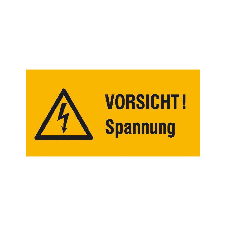 Warn-Kombischild - Vorsicht Spannung