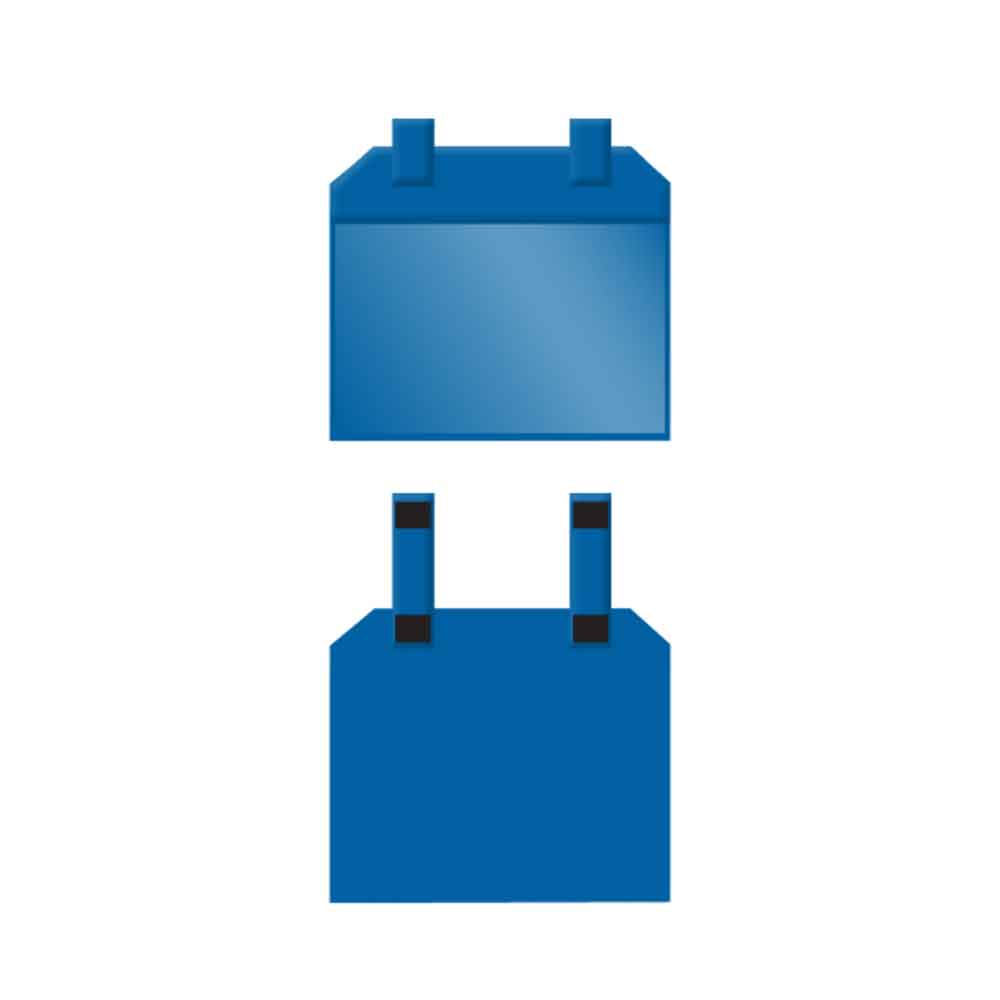 Gitterboxtaschen mit Magnetverschluss - DIN A4 quer - 4 Farben