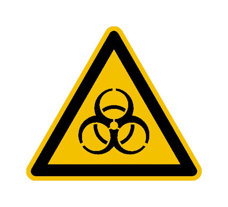 Warnschild - Warnung vor Biogefährdung