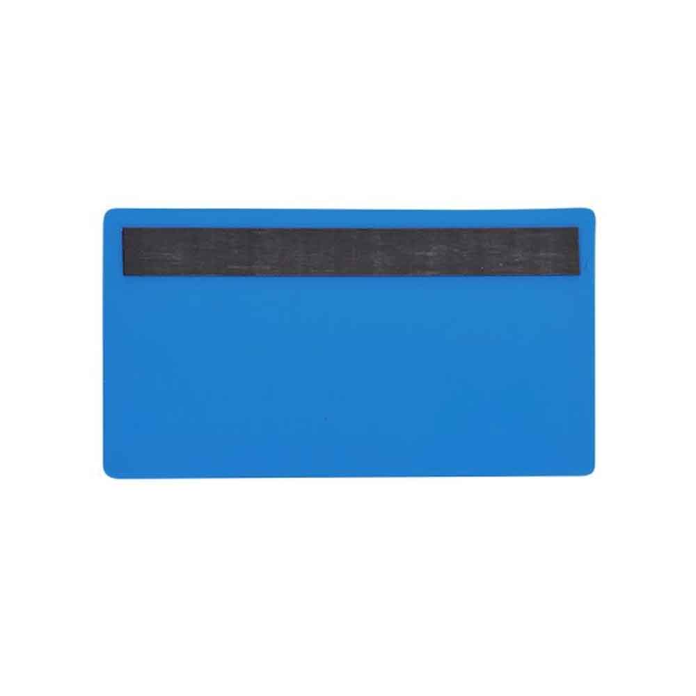 Magnetische Etikettentaschen - 1 Magnetstreifen - 145 x 80 mm - Blau