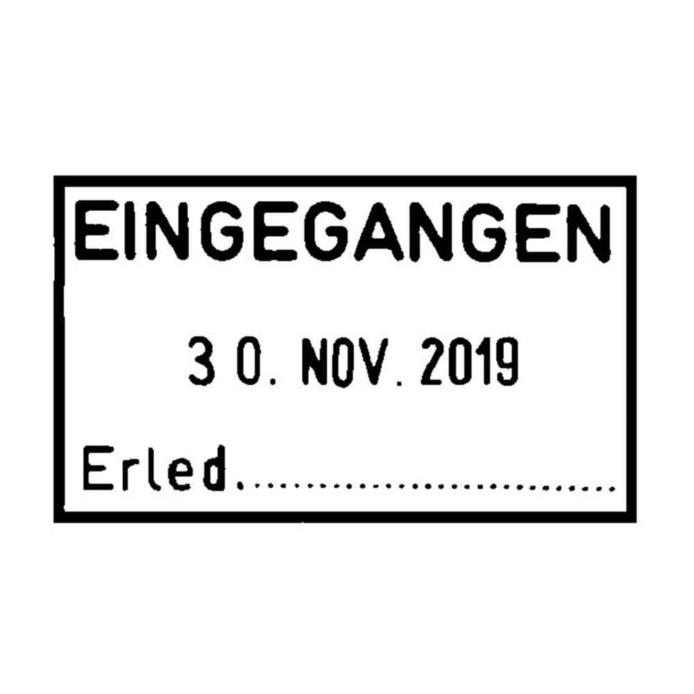 Trodat Classic 2910 Datumstempel mit Standardtext