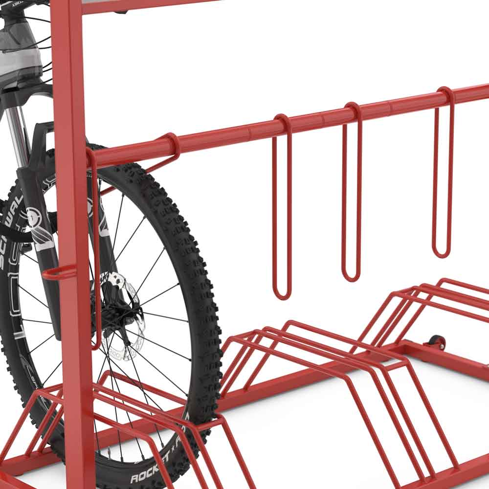 Werbefahrradständer SECURITY STATION - große Werbefläche - 6 Einstellplätze zweiseitig Werbefahrradständer SECURITY STATION - große Werbefläche - 6 Einstellplätze zweiseitig