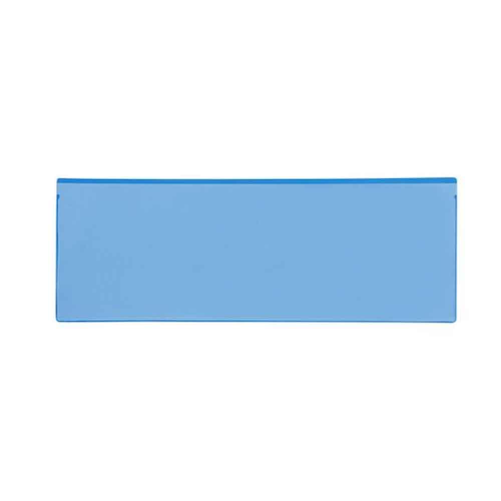 Magnetische Etikettentaschen - 1 Magnetstreifen - 325 x 120 mm - Blau
