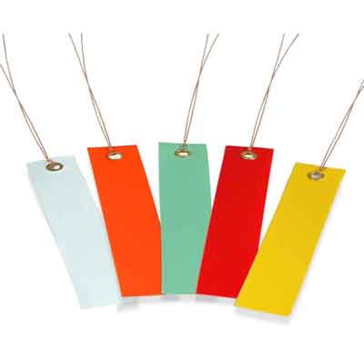 PVC-Hängeetiketten mit Draht