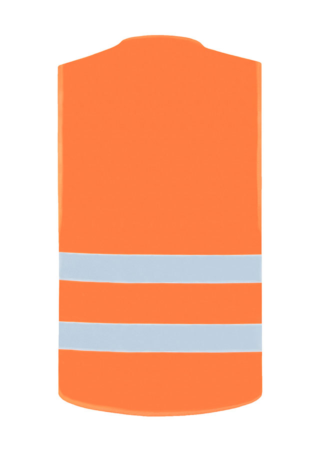 Korntex® Warnweste „Freiburg“ - 2 Klett - Signal-Orange - XXL