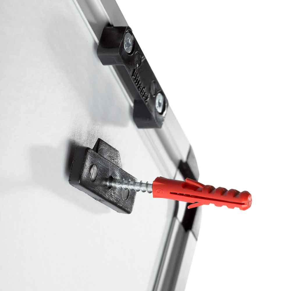 Glasboard mit Rahmen - magnethaftend