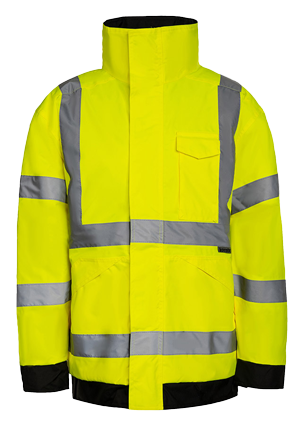 Hi-Vis-Regenjacke