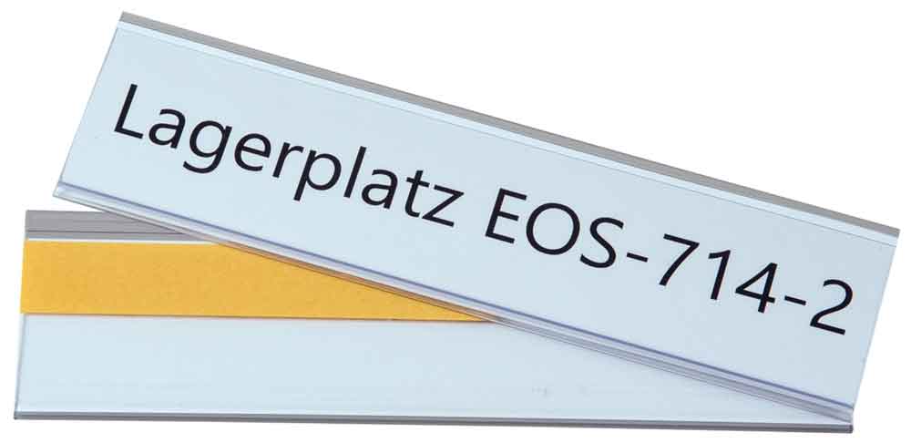 Etikettenhalter selbstklebend - viele Standard-Formate