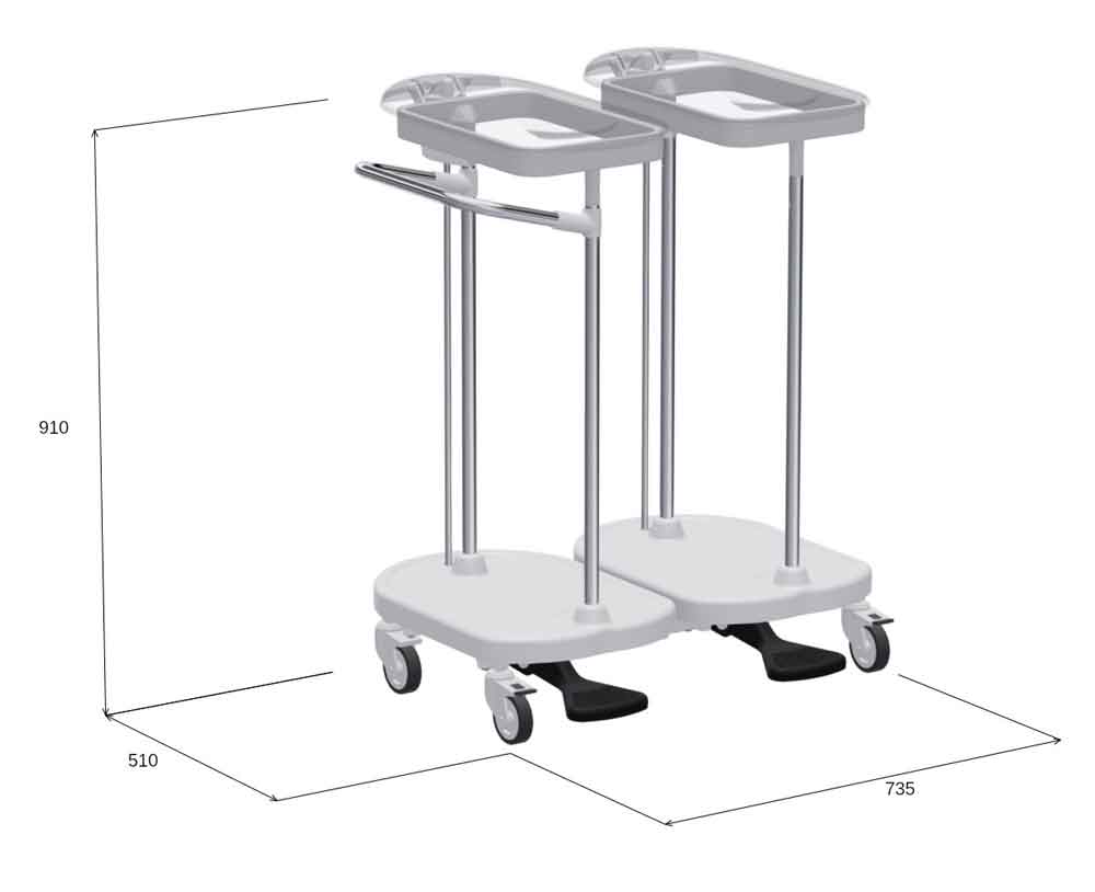 Mobiler Wäschesammler - die Hygienelösung für die Pflege