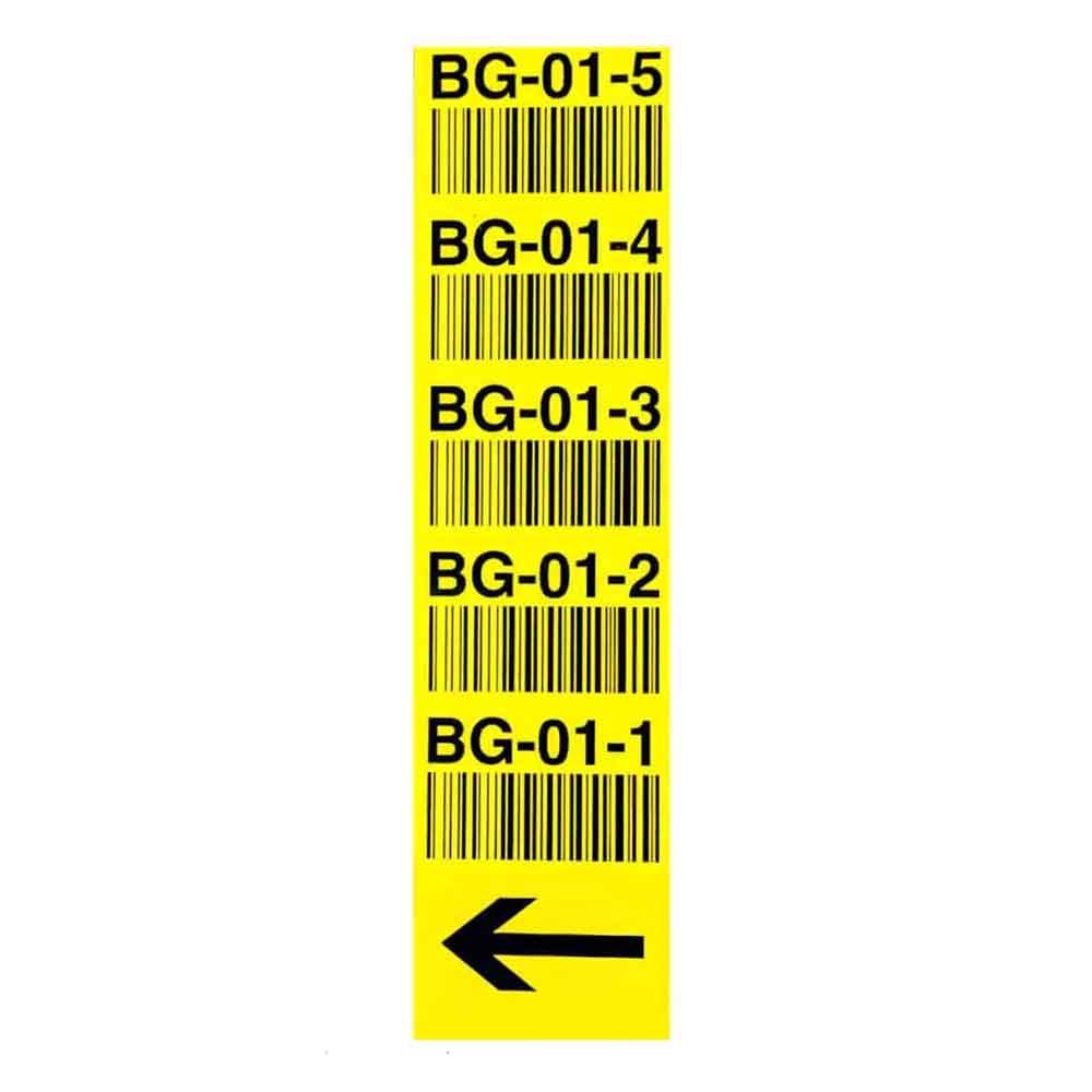 Mehrebenen-Regalschild - selbstklebend - mit individueller Beschriftung