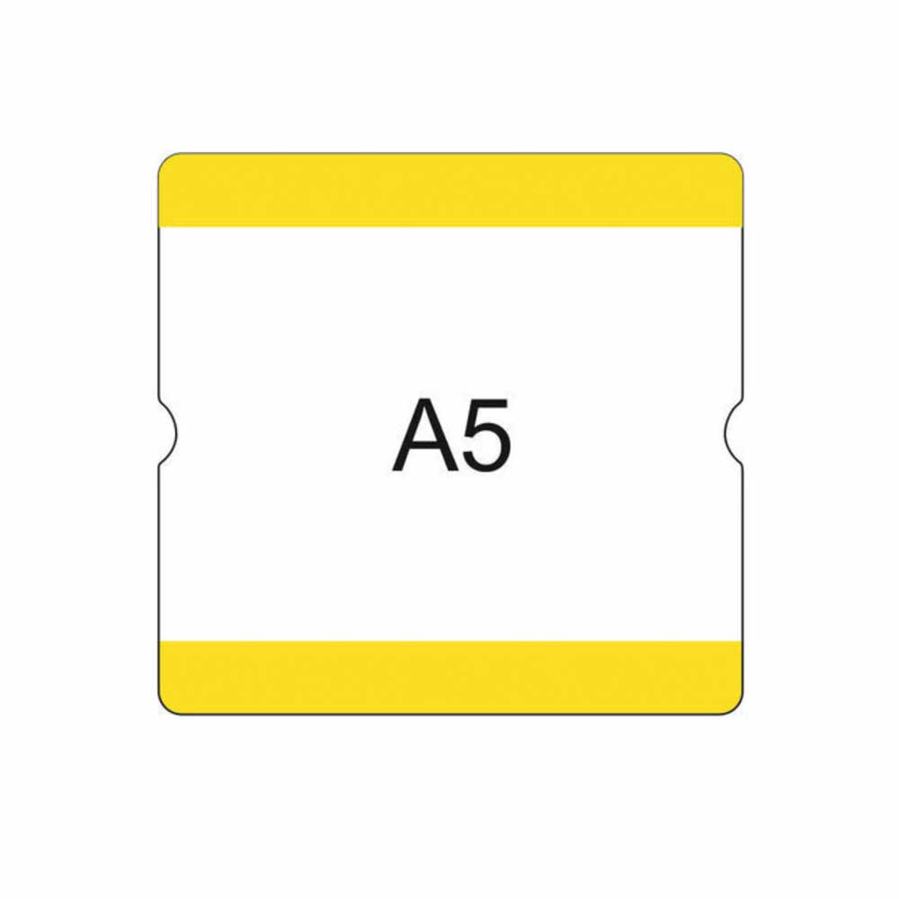Beschriftungstaschen - selbstklebend - für den Innenbereich - DIN A5 Einleger