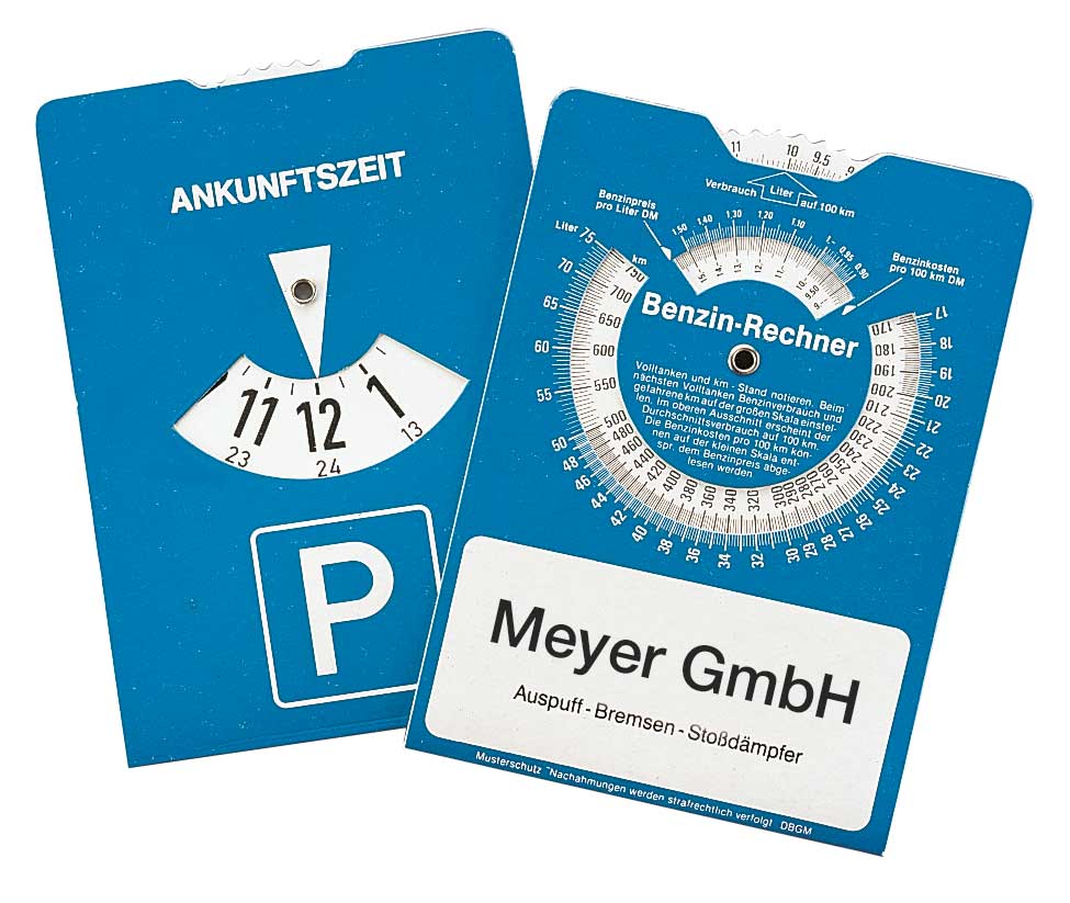 60-40-800-0-00-01-028-parkscheibe-karton-51a1a3 Euro-Parkscheibe "NUMBER" - Karton - Benzinrechner