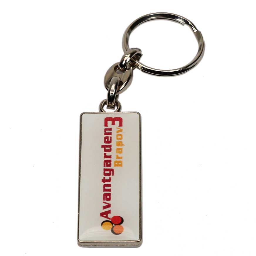 60-20-777-0-01-01-040-schluesselanhaenger-rechteckig-doming-9c235a Schlüsselanhänger "DOMING" - aus Metall