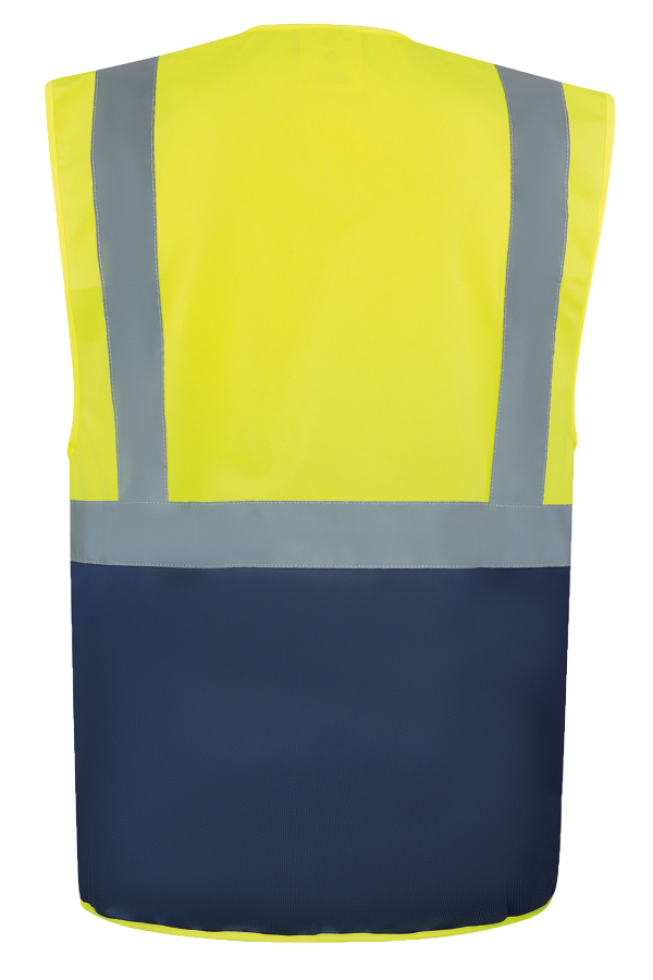 Korntex® Comfort Warnweste „Hamburg“ - Multifunktional - Weiß - M
