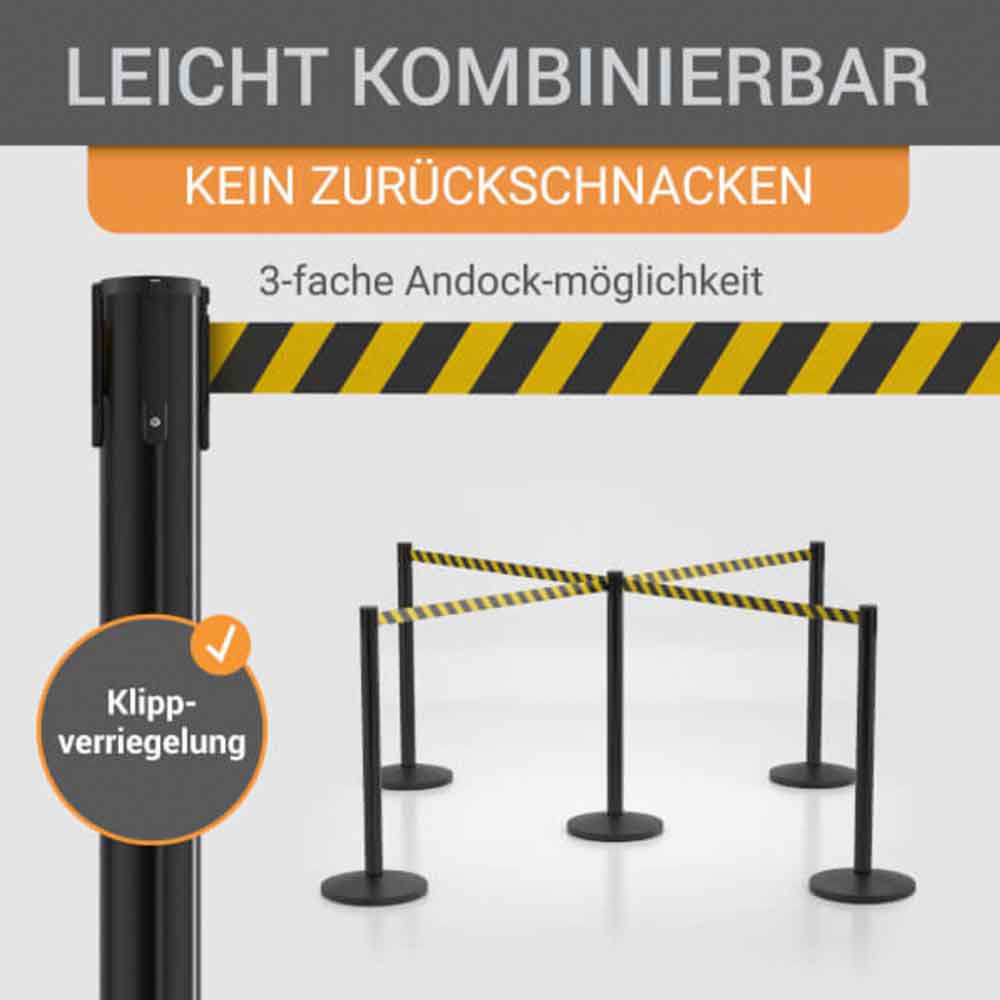 Gurtpfosten - aus hochwertigem Metall - in 7 Ausführungen