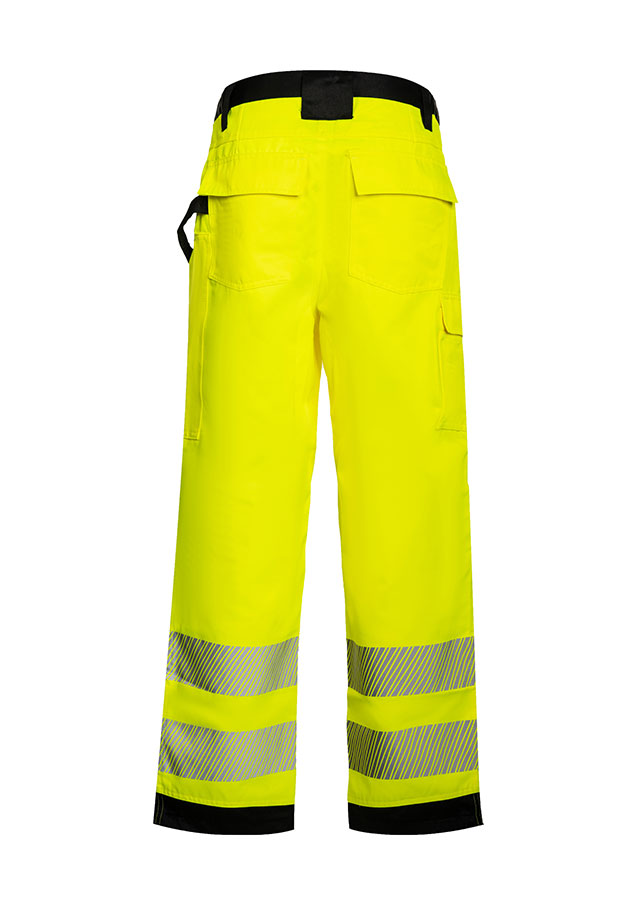 Korntex® - EOS - Hi-Vis Hose mit schwarzen Partien (kurz) - Signal-Gelb/Schwarz - 24