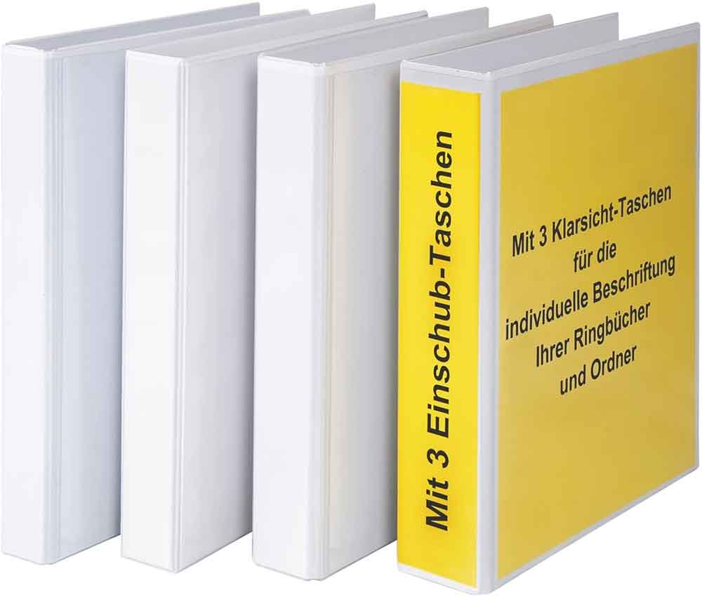 PVC-Präsentations-Ringbuch - mit Einschubtaschen - 2-Ring Mechanik